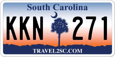 SC license plate KKN271