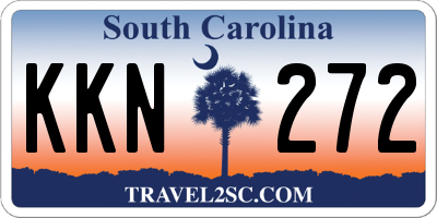 SC license plate KKN272