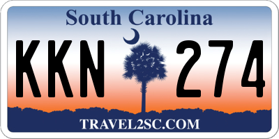 SC license plate KKN274