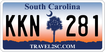 SC license plate KKN281
