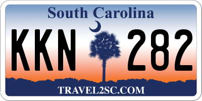 SC license plate KKN282