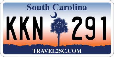 SC license plate KKN291