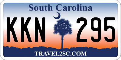 SC license plate KKN295