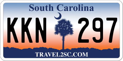 SC license plate KKN297