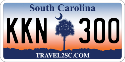 SC license plate KKN300