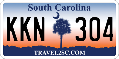 SC license plate KKN304