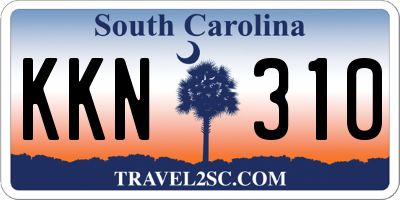 SC license plate KKN310