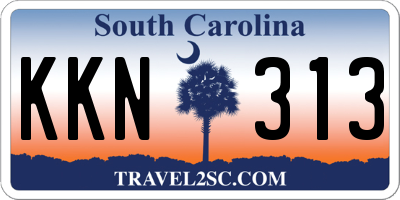 SC license plate KKN313