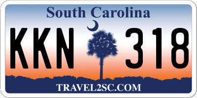 SC license plate KKN318