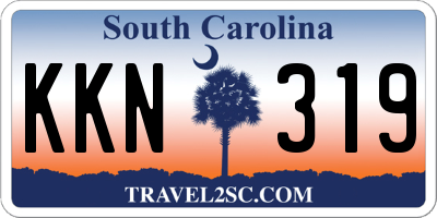 SC license plate KKN319