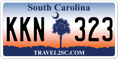 SC license plate KKN323
