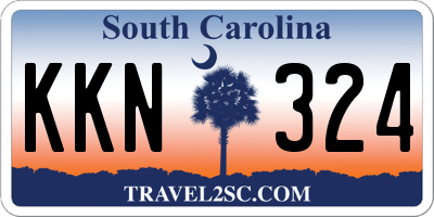 SC license plate KKN324