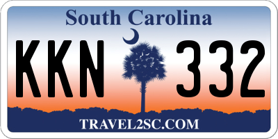 SC license plate KKN332