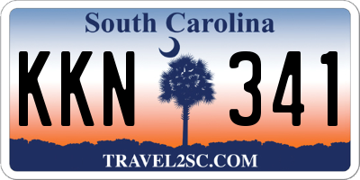 SC license plate KKN341
