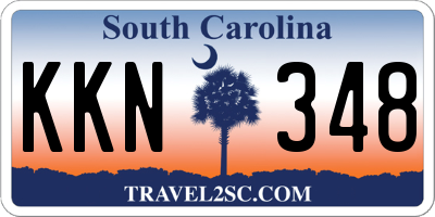 SC license plate KKN348