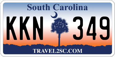 SC license plate KKN349
