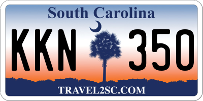 SC license plate KKN350