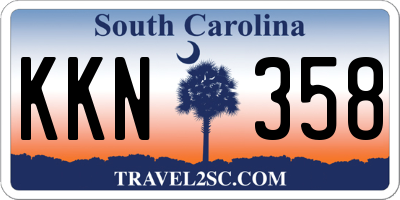 SC license plate KKN358