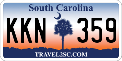 SC license plate KKN359