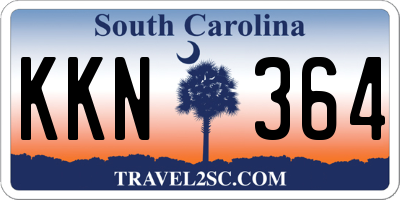 SC license plate KKN364