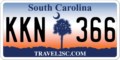 SC license plate KKN366