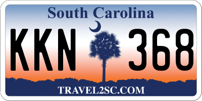 SC license plate KKN368