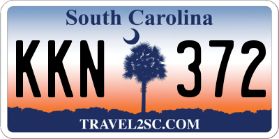 SC license plate KKN372