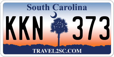 SC license plate KKN373