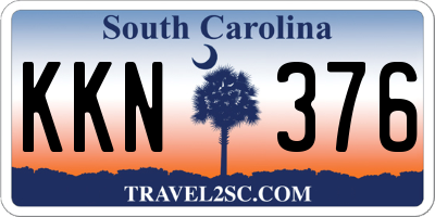 SC license plate KKN376