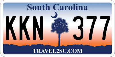 SC license plate KKN377