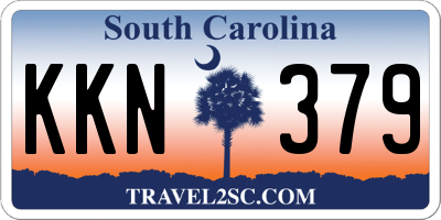SC license plate KKN379