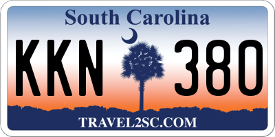SC license plate KKN380