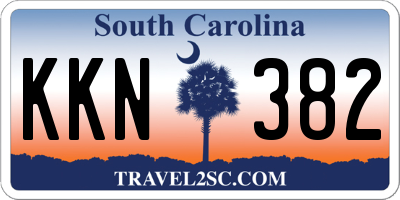 SC license plate KKN382