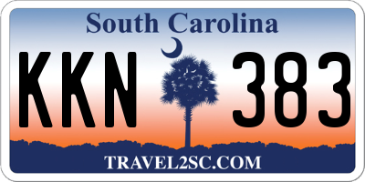 SC license plate KKN383