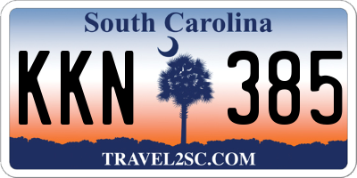 SC license plate KKN385