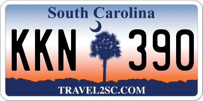 SC license plate KKN390