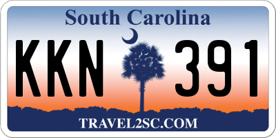 SC license plate KKN391