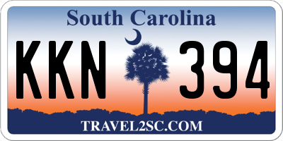 SC license plate KKN394