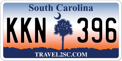 SC license plate KKN396