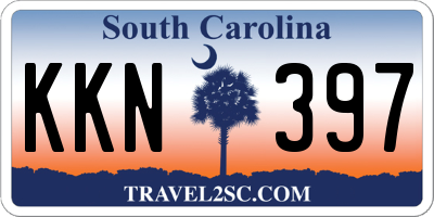 SC license plate KKN397