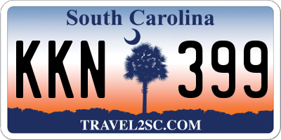 SC license plate KKN399