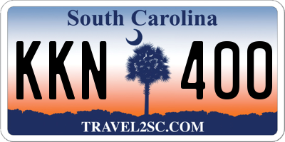 SC license plate KKN400
