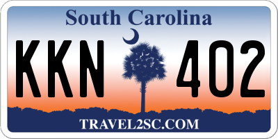 SC license plate KKN402