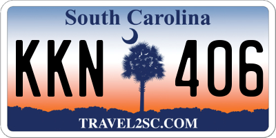 SC license plate KKN406