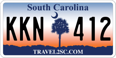 SC license plate KKN412