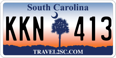 SC license plate KKN413