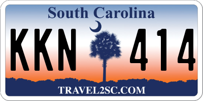 SC license plate KKN414