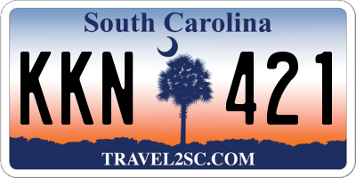 SC license plate KKN421