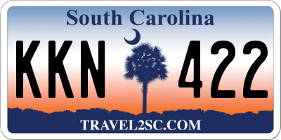 SC license plate KKN422