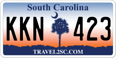 SC license plate KKN423